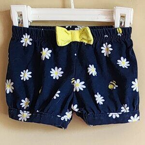 Garanimals Baby Girls' Daisy Print Knit Shorts Size 0-3 Months